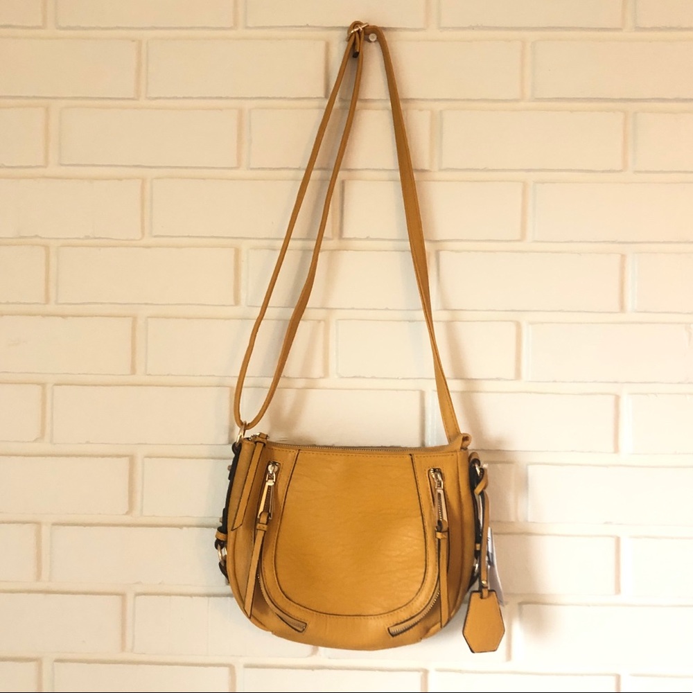 NWT Mustard Yellow Jessica Simpson Crossbody Purse